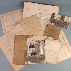 SOUVENIR D'UN SOLDAT DU 160 ème REGIMENT D'INFANTERIE GUERRE 1914 1918 LIVRET PAPIER PHOTOS CERTIFICATS